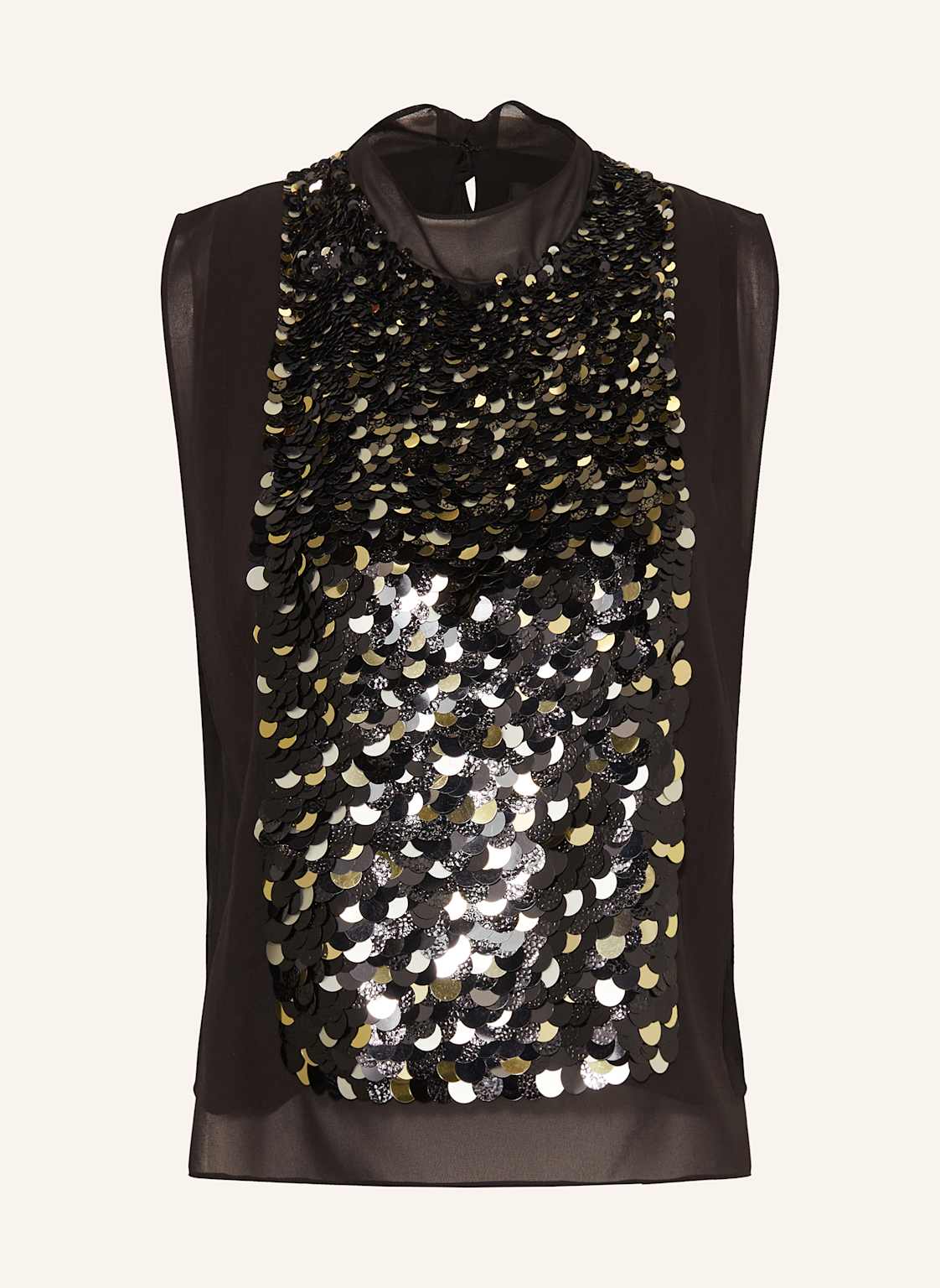 Boss Top Baliette Mit Pailletten schwarz von Boss