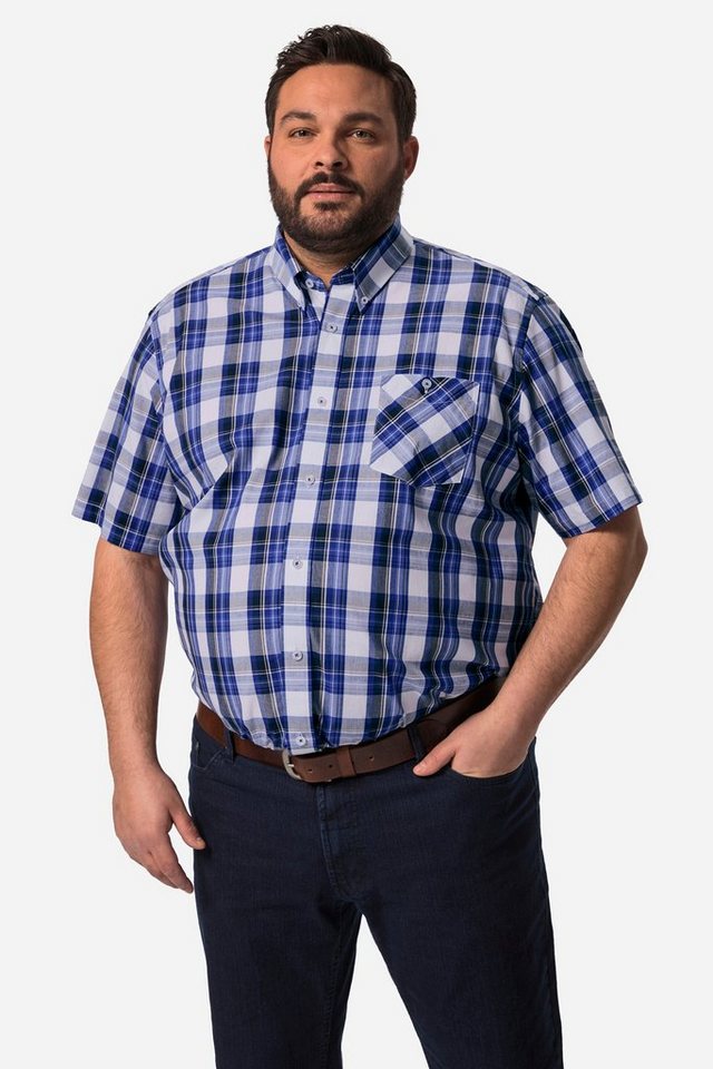 Boston Park Businesshemd Boston Park Karohemd Halbarm Buttondown-Kragen von Boston Park