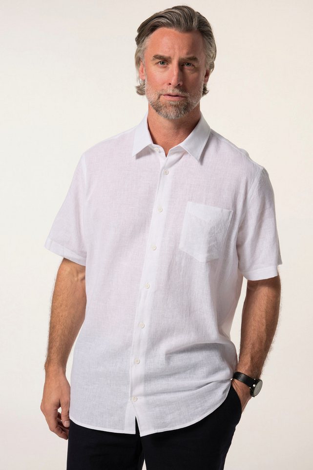 Boston Park Businesshemd Boston Park Leinenmix-Hemd Halbarm Streifen von Boston Park