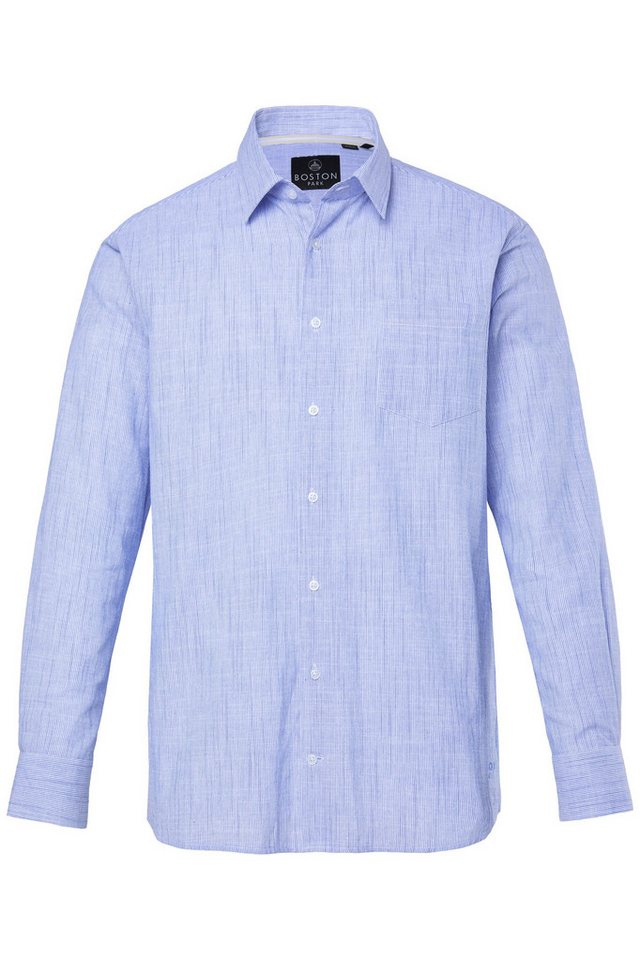 Boston Park Businesshemd Boston Park Leinenmix-Streifenhemd Langarm von Boston Park