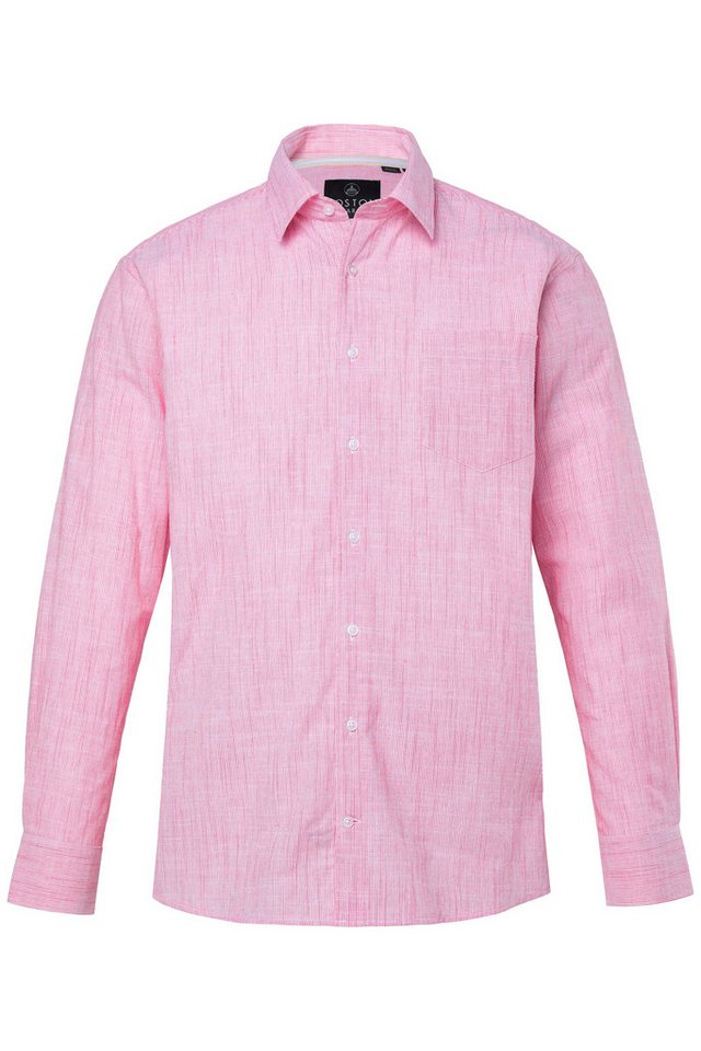 Boston Park Businesshemd Boston Park Leinenmix-Streifenhemd Langarm von Boston Park