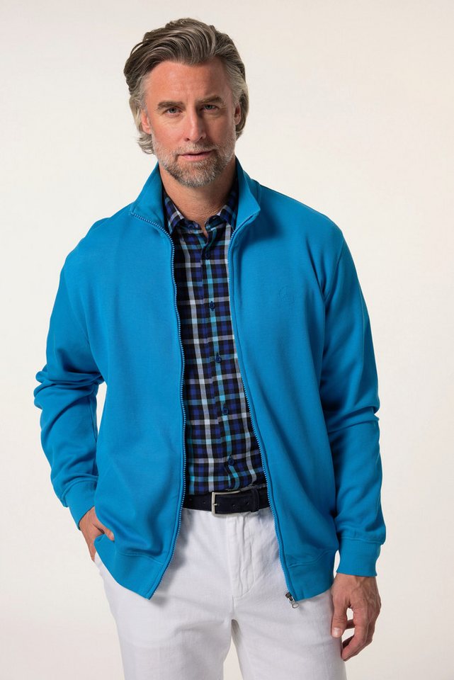 Boston Park Fleecejacke Boston Park Sweatjacke Rippsweat Stehkragen von Boston Park