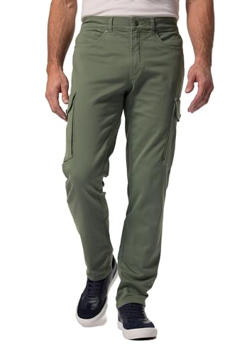 Boston Park Herren große Größen Übergrößen Menswear L-8XL Cargohose, Twill, Straight Fit, bis Gr. 72 Bambus 66 837641190-66 von Boston Park