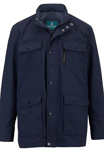 Boston Park Herren große Größen Übergrößen Menswear L-8XL Jacke, Kapuze, Zipper, viele Taschen, bis 74 Marine 72 200369130-72 von Boston Park