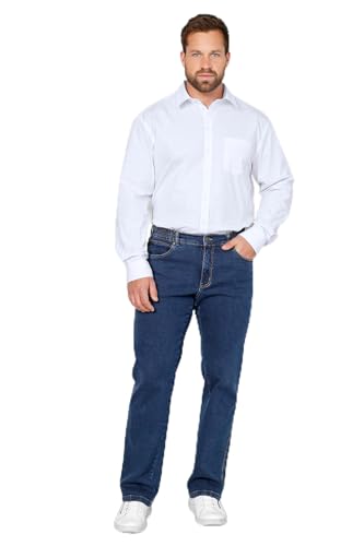 Boston Park Herren große Größen Übergrößen Menswear L-8XL Jeans, Stretchkomfort, Straight Fit, 5-Pocket, bis 35 Blue Stone 72 200216902-72 von Boston Park