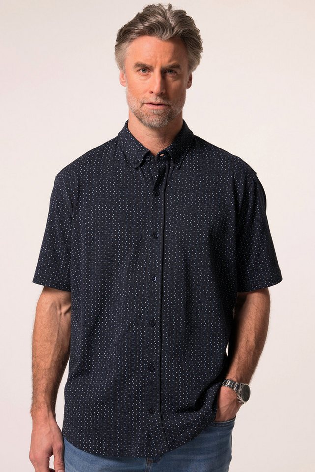 Boston Park Kurzarmhemd Boston Park Jerseyhemd Halbarm Minimalmuster von Boston Park