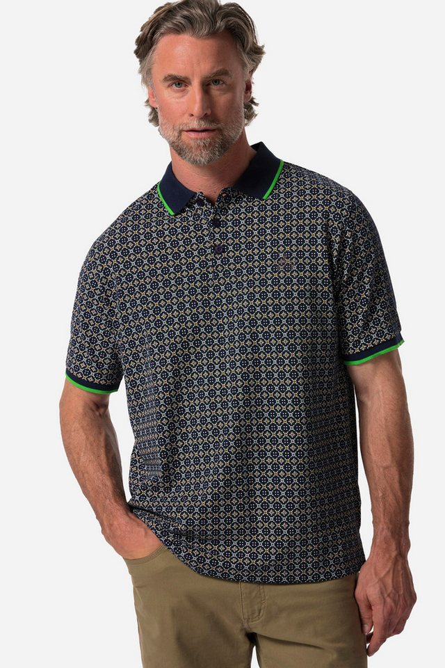 Boston Park Poloshirt Boston Park Poloshirt Halbarm Allover-Muster von Boston Park