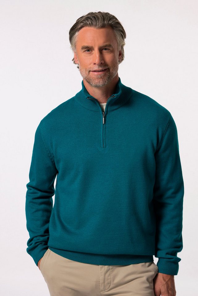 Boston Park Rundhalspullover Boston Park Troyer Strick Zippkragen bis 84/86 von Boston Park