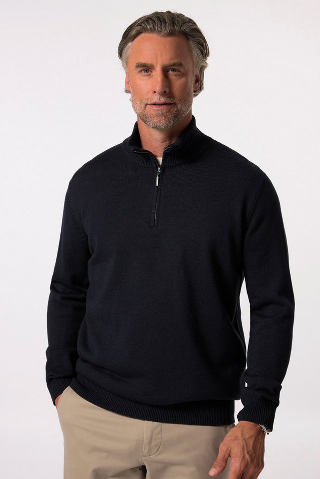 Boston Park Rundhalspullover Boston Park Troyer Strick Zippkragen bis 84/86 von Boston Park