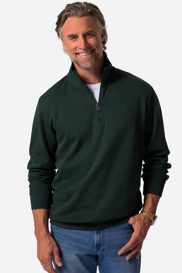 Boston Park Sweatshirt Boston Park Sweat-Troyer Zippkragen von Boston Park