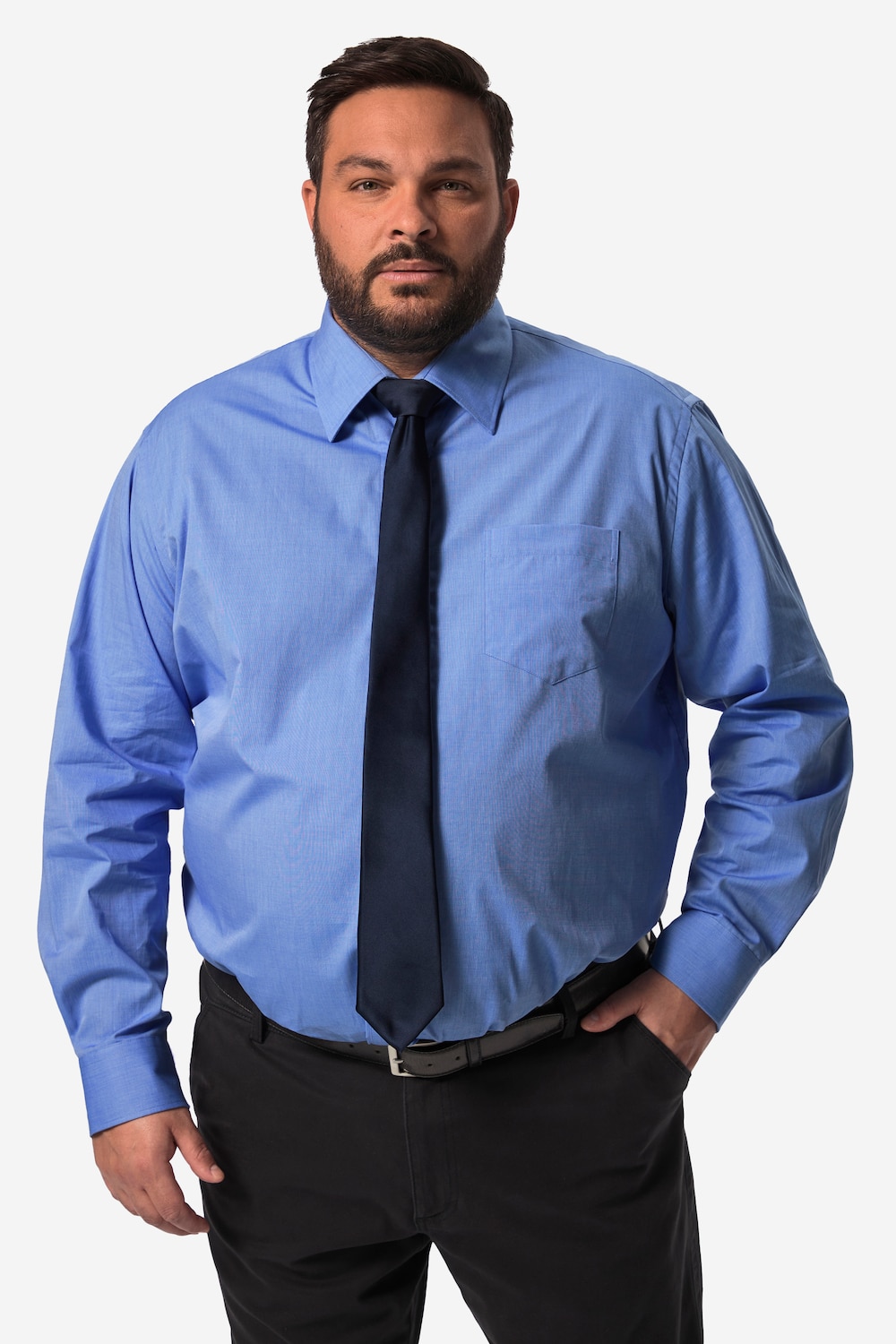Große Größen Boston Park Businesshemd, Herren, blau, Größe: 5XL, Baumwolle, Boston Park von Boston Park