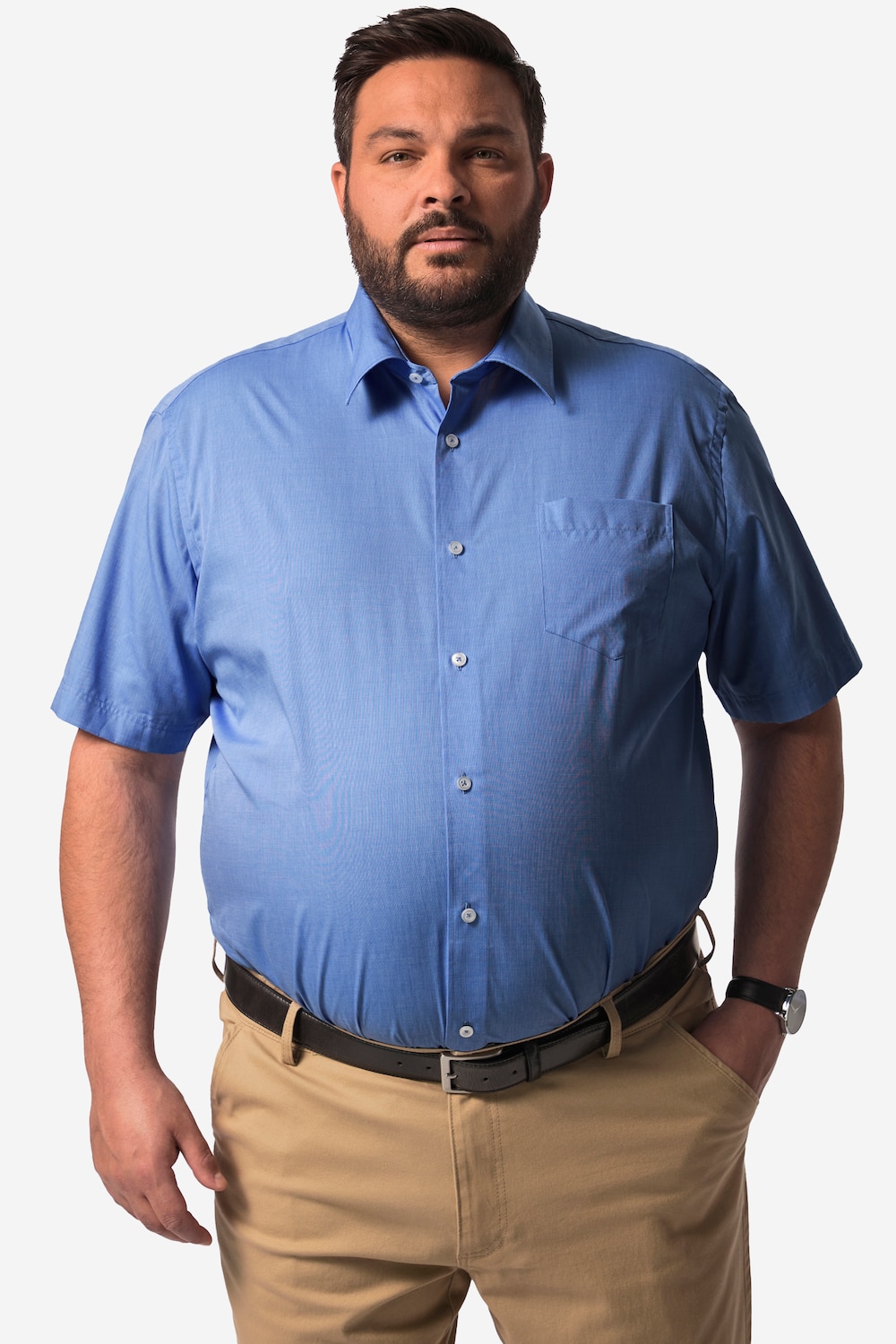 Große Größen Boston Park Businesshemd, Herren, blau, Größe: 8XL, Baumwolle, Boston Park von Boston Park