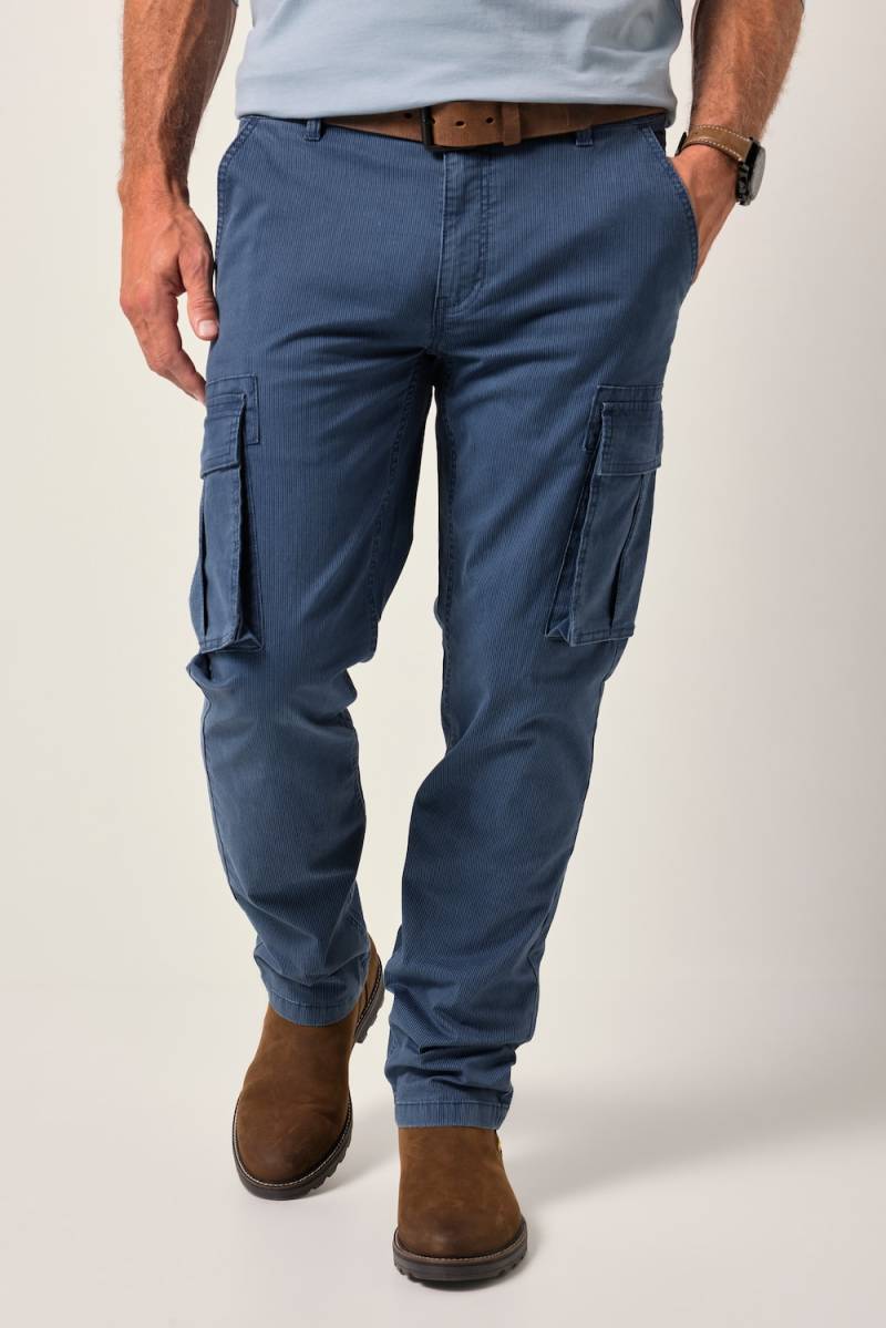 Große Größen Boston Park Cargohose Bauchfit, Herren, blau, Größe: 32, Baumwolle, Boston Park von Boston Park