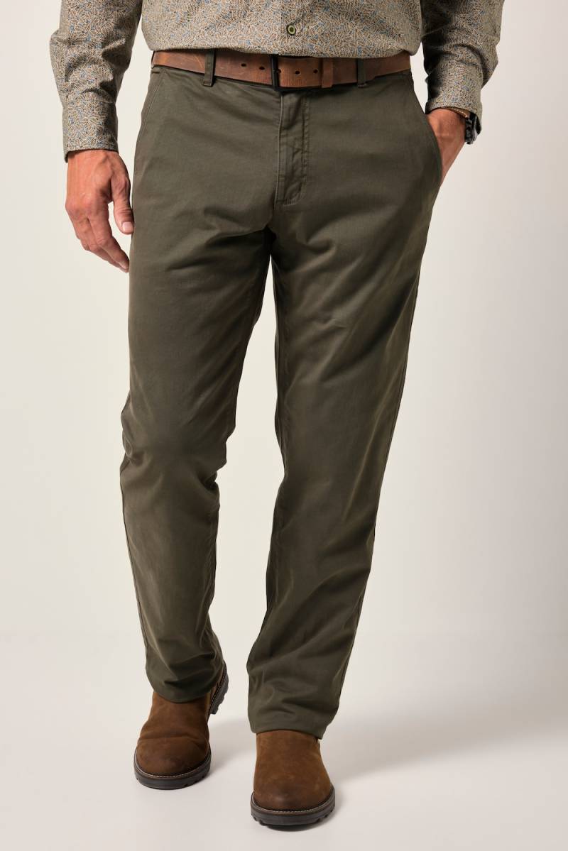 Große Größen Boston Park Chino Hose FLEXLASTIC® Bauchfit, Herren, grün, Größe: 68, Baumwolle, Boston Park von Boston Park