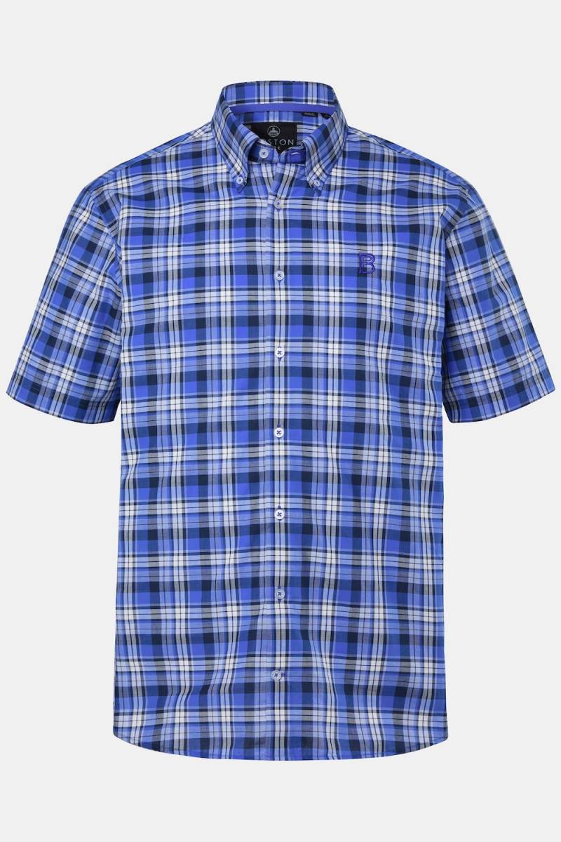 Große Größen Boston Park Karohemd, Herren, blau, Größe: 4XL, Baumwolle, Boston Park von Boston Park