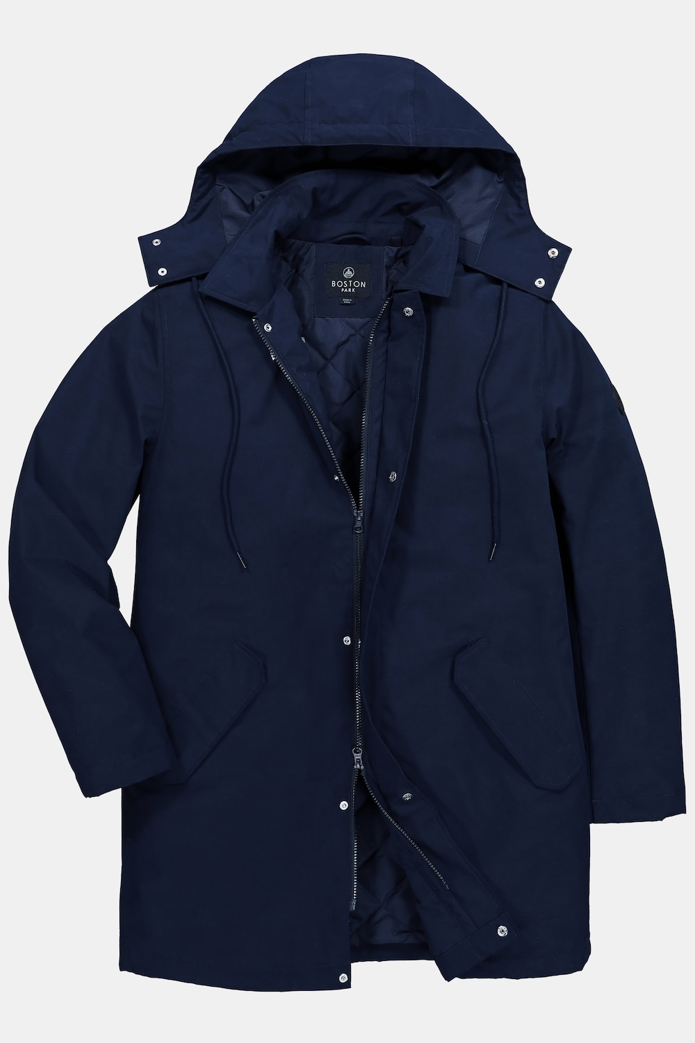 Große Größen Boston Park Parka, Herren, blau, Größe: 84/86, Polyester/Baumwolle, Boston Park von Boston Park