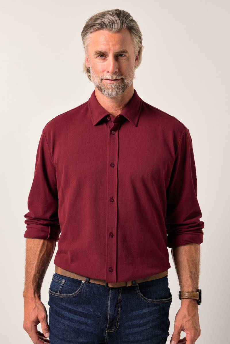 Große Größen Boston Park Piqué-Hemd, Herren, braun, Größe: 7XL, Baumwolle, Boston Park von Boston Park