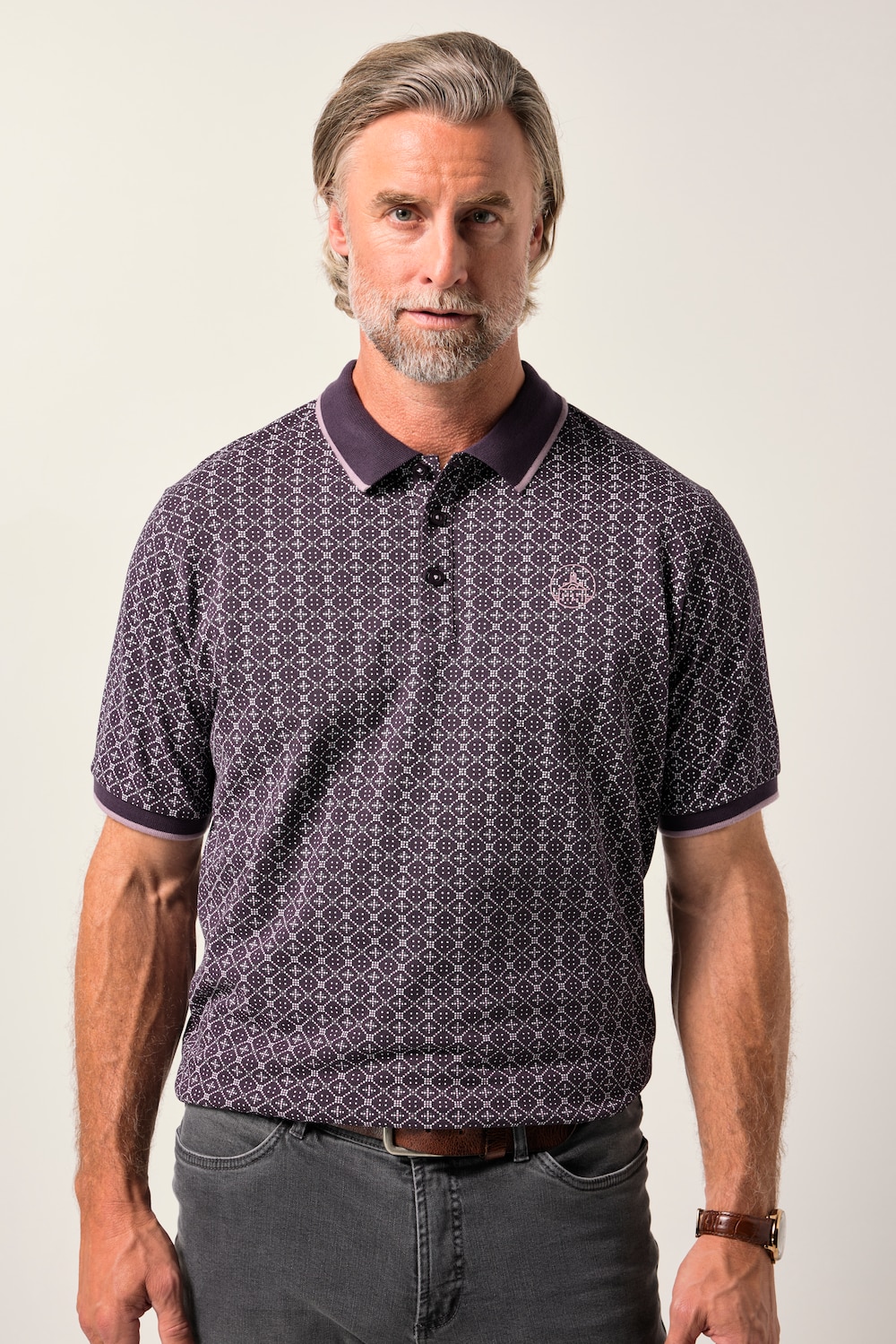 Große Größen Boston Park Poloshirt, Herren, lila, Größe: 52/54, Baumwolle, Boston Park Große Größen Boston Park Poloshirt, Herren, lila, Größe: 52/54, Baumwolle, Boston Park von Boston Park