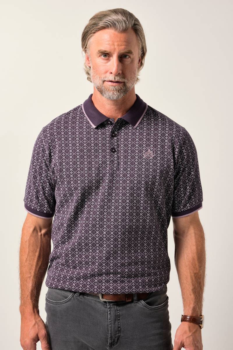 Große Größen Boston Park Poloshirt, Herren, lila, Größe: 72/74, Baumwolle, Boston Park von Boston Park