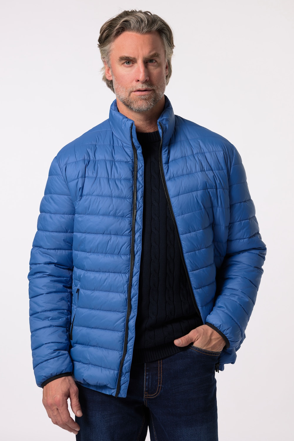 Große Größen Boston Park Steppjacke, Herren, blau, Größe: 72/74, Synthetische Fasern, Boston Park von Boston Park