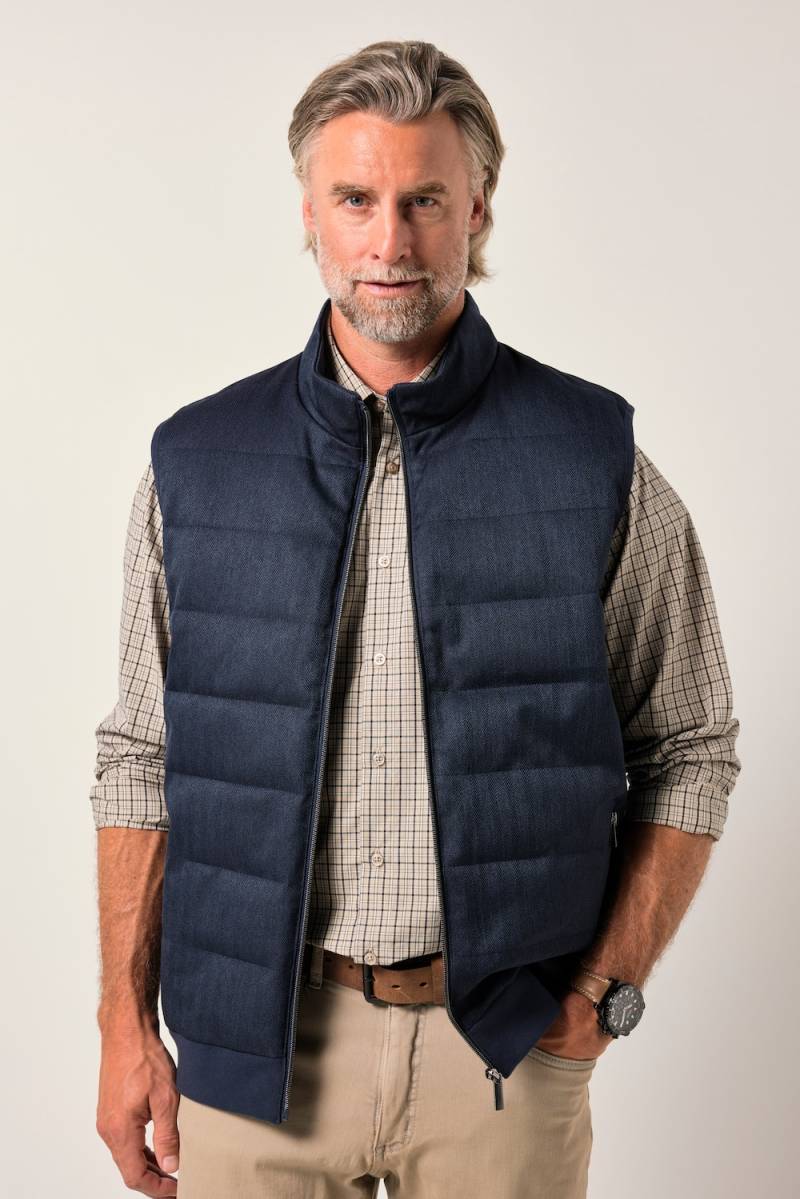 Große Größen Boston Park Steppweste, Herren, blau, Größe: 60/62, Polyester, Boston Park von Boston Park