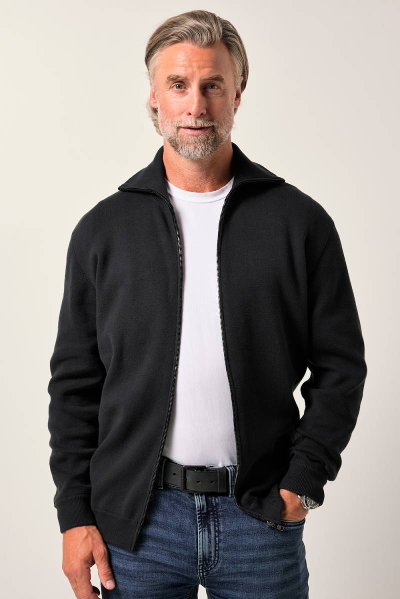 Große Größen Boston Park Strickjacke, Herren, grau, Größe: 60/62, Baumwolle/Synthetische Fasern, Boston Park von Boston Park