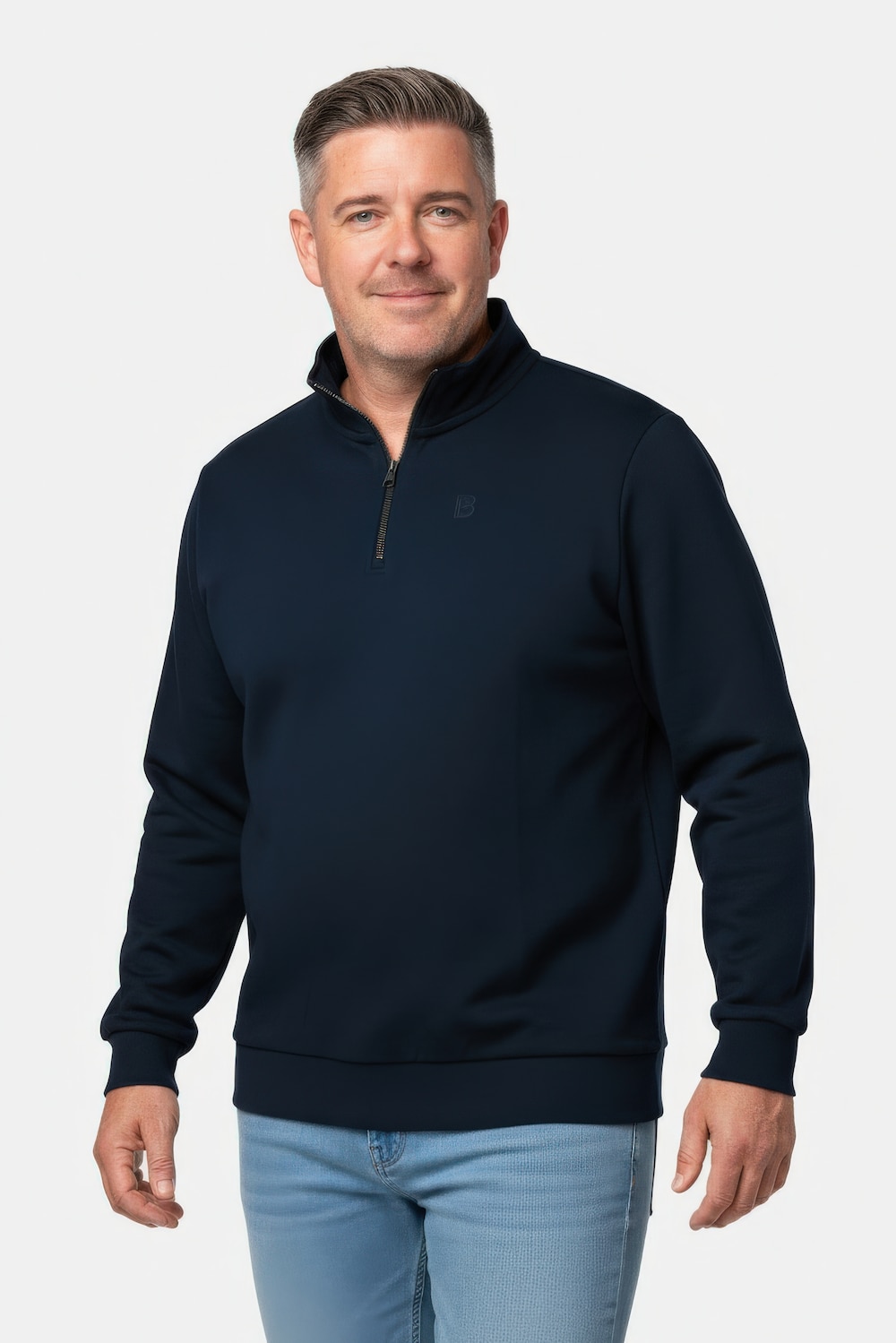 Große Größen Boston Park Troyer, Herren, blau, Größe: 84/86, Baumwolle, Boston Park von Boston Park