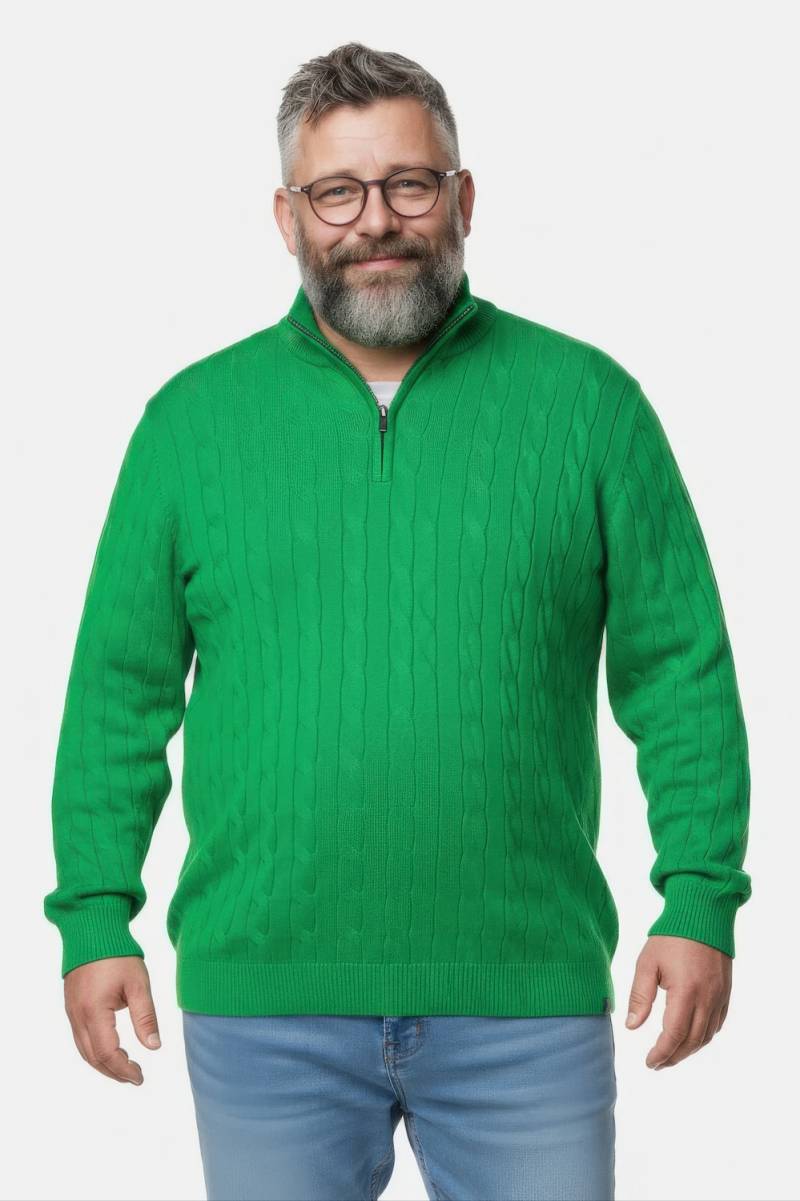 Große Größen Boston Park Troyer, Herren, grün, Größe: 68/70, Synthetische Fasern/Baumwolle/Elasthan, Boston Park von Boston Park