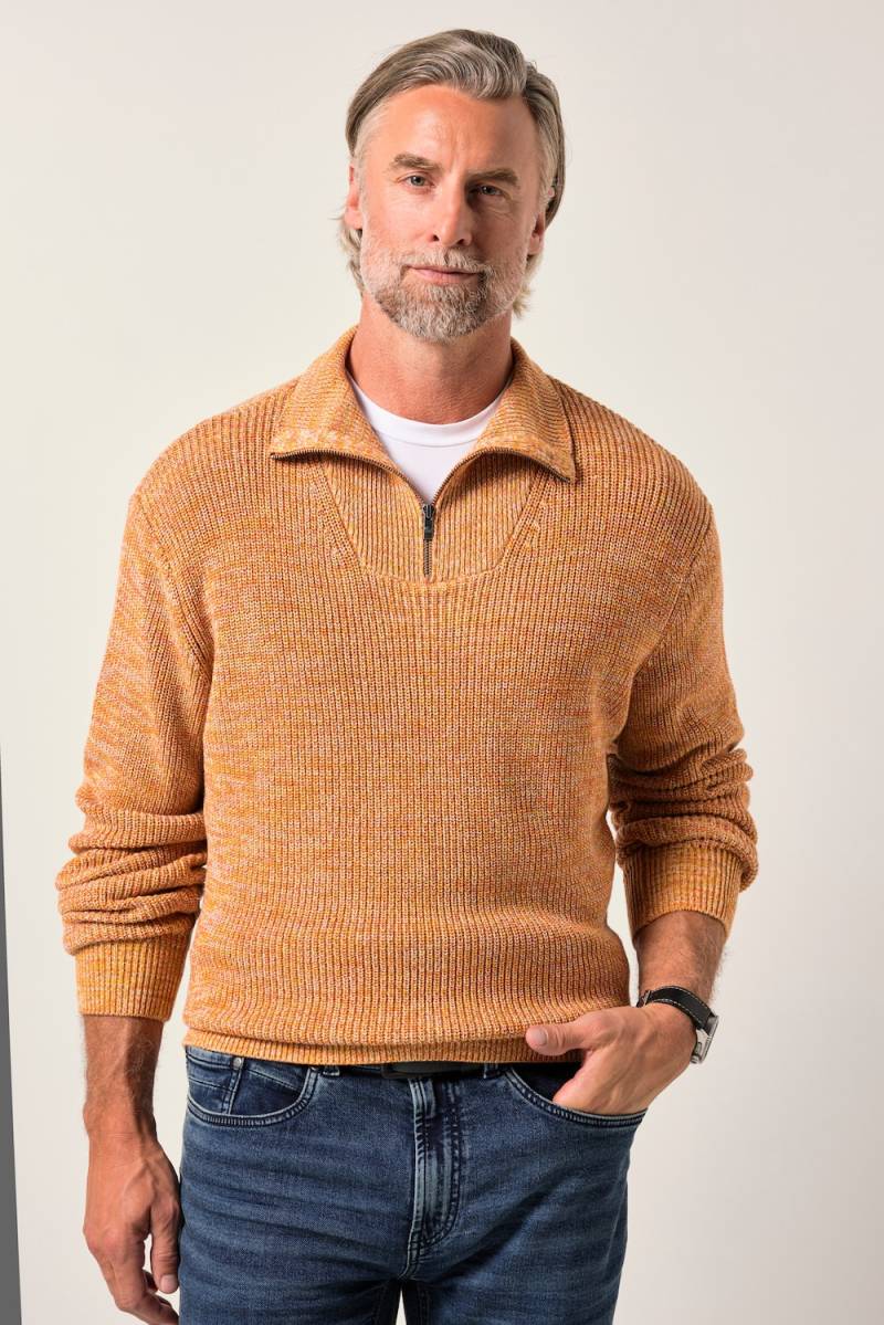 Große Größen Boston Park Troyer, Herren, orange, Größe: 80/82, Synthetische Fasern/Polyester, Boston Park von Boston Park