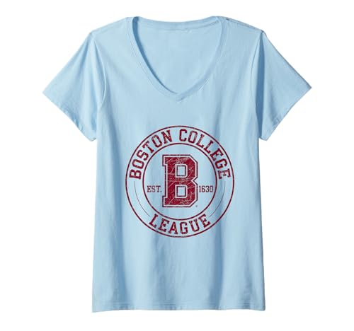 Damen Boston Tshirt Massachusetts MA Vintage Sport Retro T-Shirt mit V-Ausschnitt von Boston TShirt Massachusetts Ma Vintage Sports
