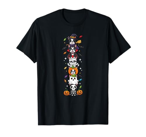 Lustiger Boston Terrier Hexe Geist Halloween Kinder Herren Damen T-Shirt Lustiger Boston Terrier Hexe Geist Halloween Kinder Herren Damen T-Shirt von Boston Terrier Lovers Halloween Skeleton Outfits