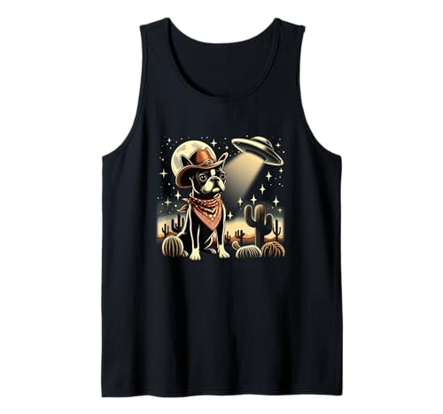 Boston Terrier UFO Cowboy Hund Mama Papa Liebe Kaktus Wüste Tank Top Boston Terrier UFO Cowboy Hund Mama Papa Liebe Kaktus Wüste Tank Top von Boston Terrier Ufo Cowboy Dog Mom Dad Love