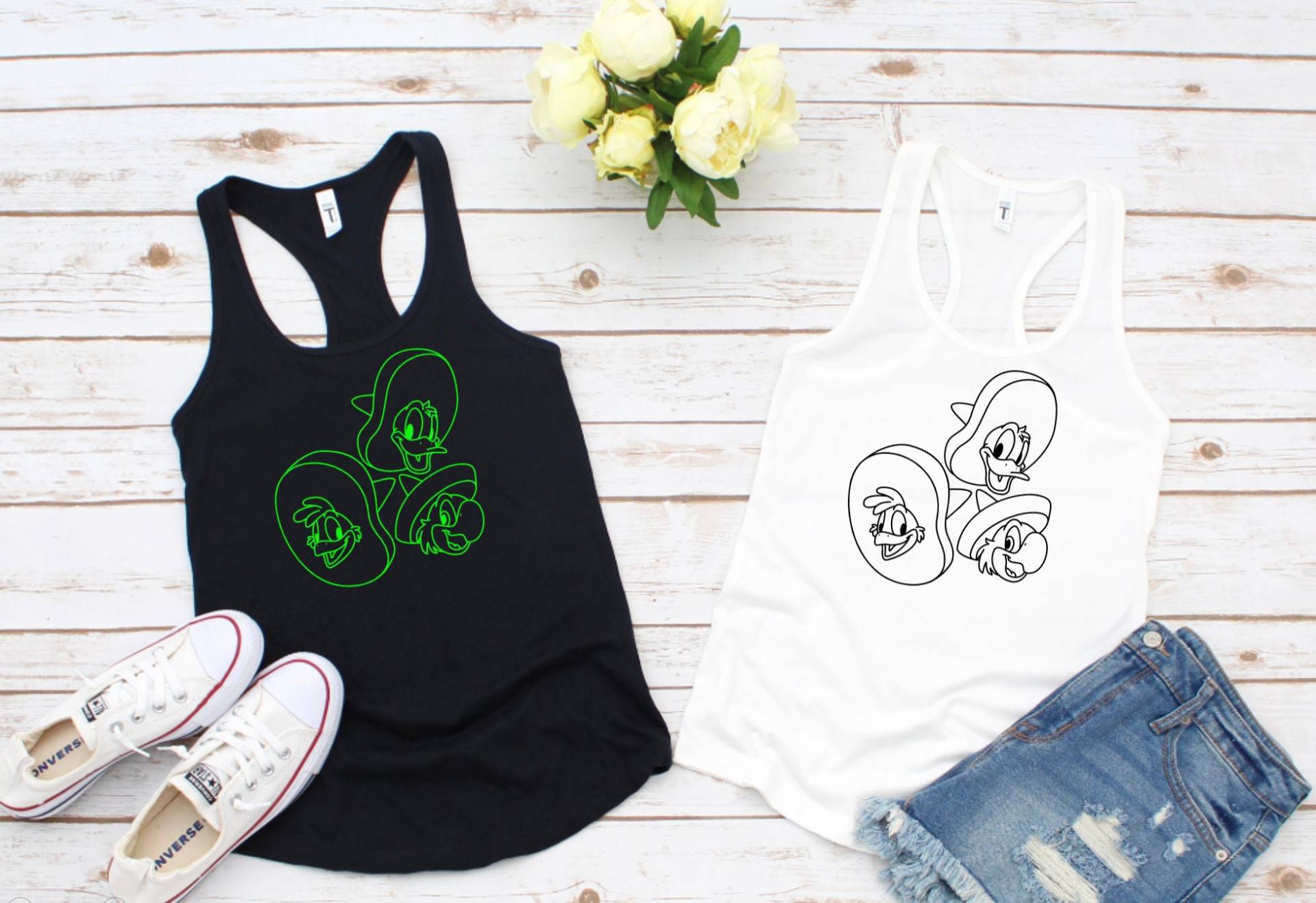 Drei Caballeros Tank | Damen Top Drei Caballeros Tank | Damen Top von BostonBakedTees