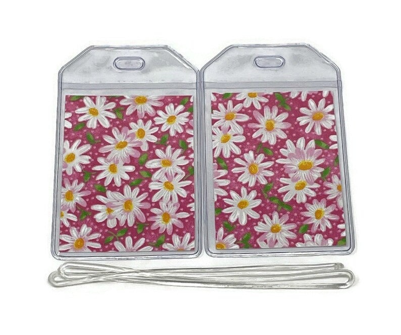 Gepäckanhänger 2Er Set Daisy Pink von BostonLinz