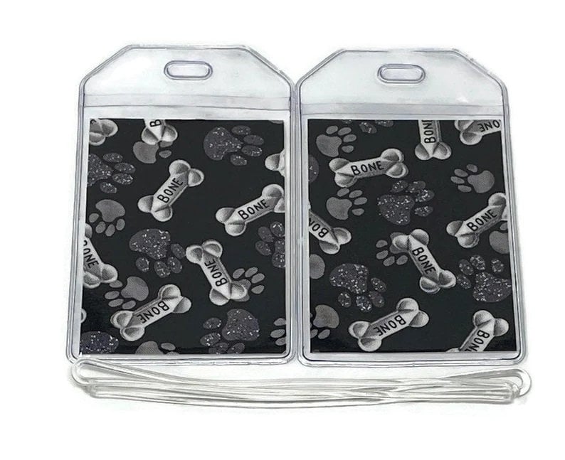 Gepäckanhänger 2Er Set Hundeknochen von BostonLinz