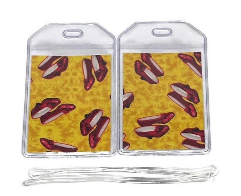 Gepäckanhänger 2Er-Set Zauberer Von Oz Ruby Hausschuhe von BostonLinz