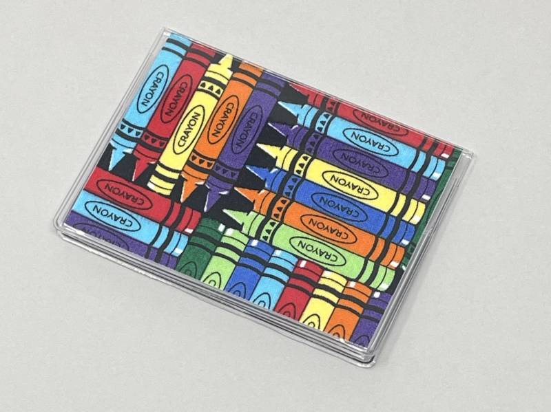 Kartenetui Mini Geldbörse Buntstifte von BostonLinz