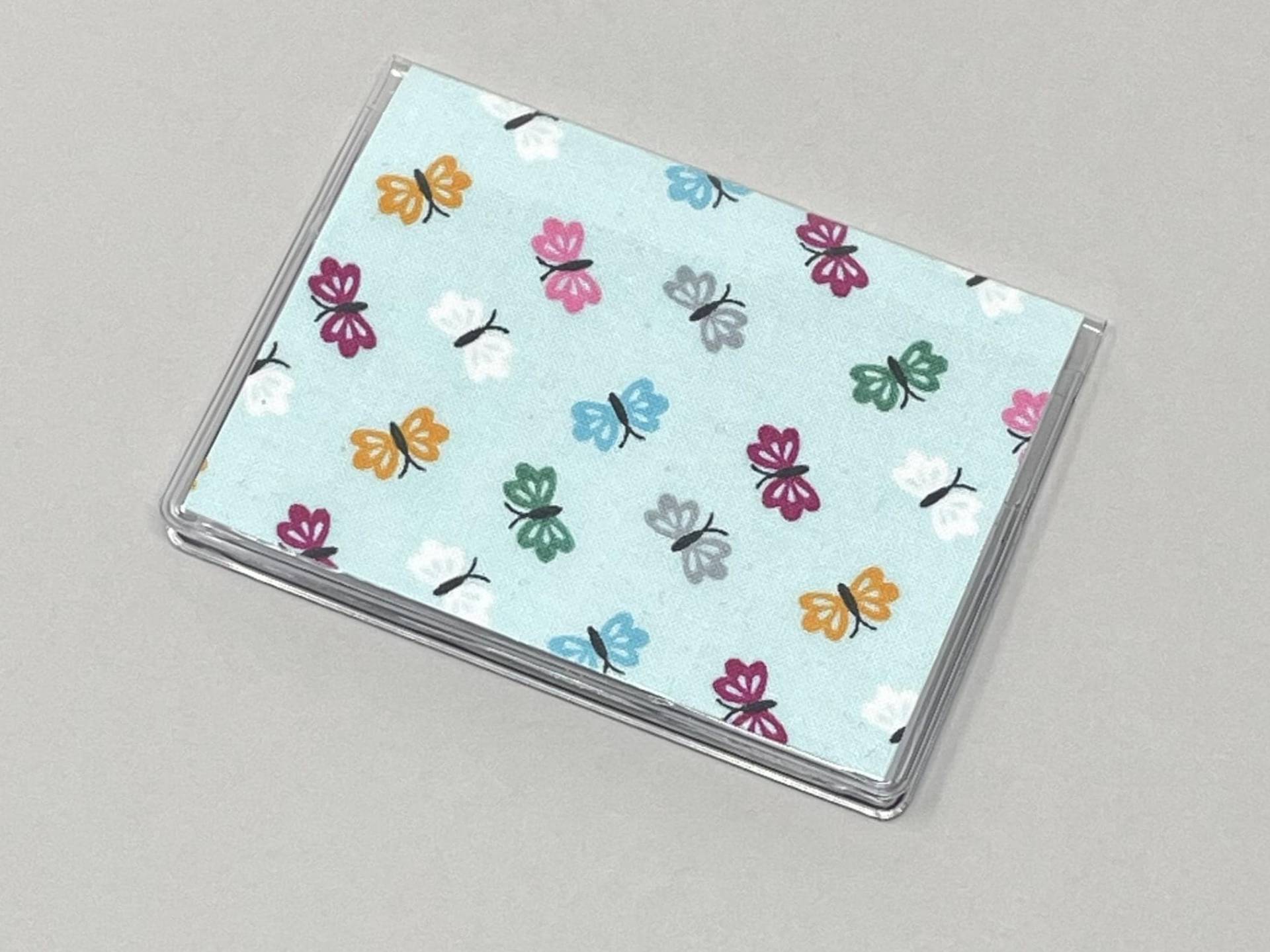 Kartenetui Mini Geldbörse Knallbunte Schmetterlinge von BostonLinz