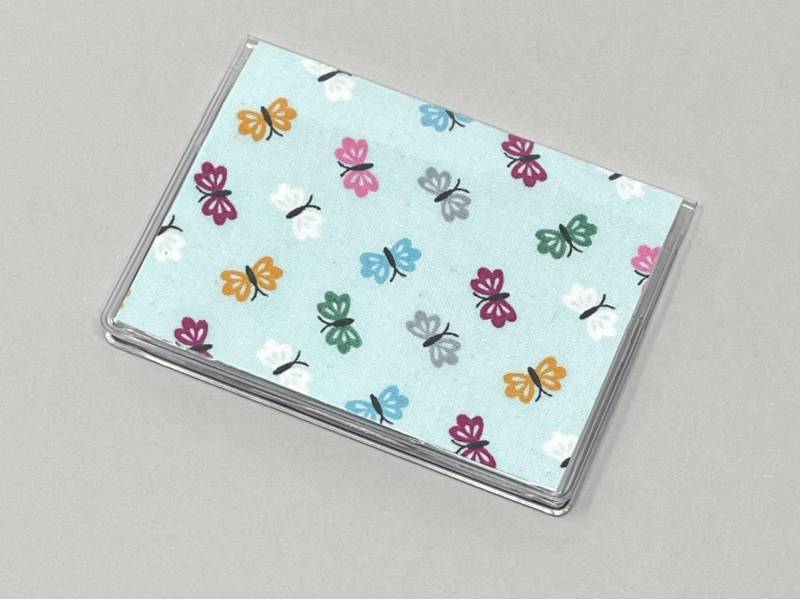 Kartenetui Mini Geldbörse Knallbunte Schmetterlinge von BostonLinz