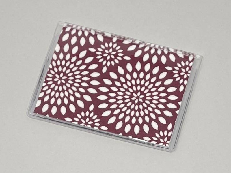 Kartenetui Mini Geldbörse Mums Red von BostonLinz