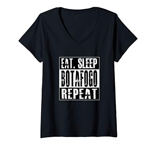 Damen Botafogo Soccer - Camisa Botafogo - Camiseta Botafogo T-Shirt mit V-Ausschnitt Damen Botafogo Soccer - Camisa Botafogo - Camiseta Botafogo T-Shirt mit V-Ausschnitt von Botafogo Soccer - Camisa Botafogo