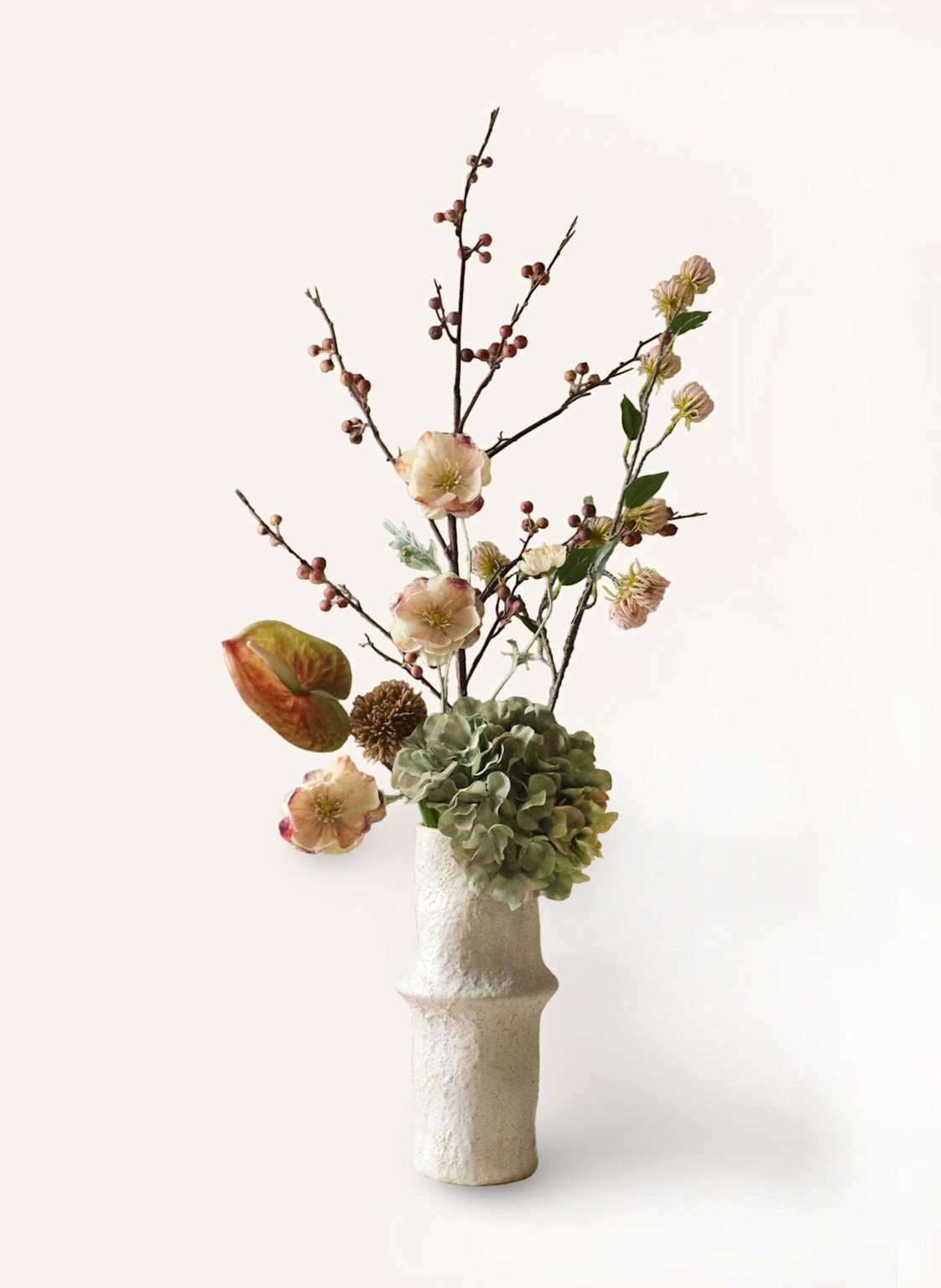 Botané Künstlicher Blumenstrauß Blush Grove rosa von Botané