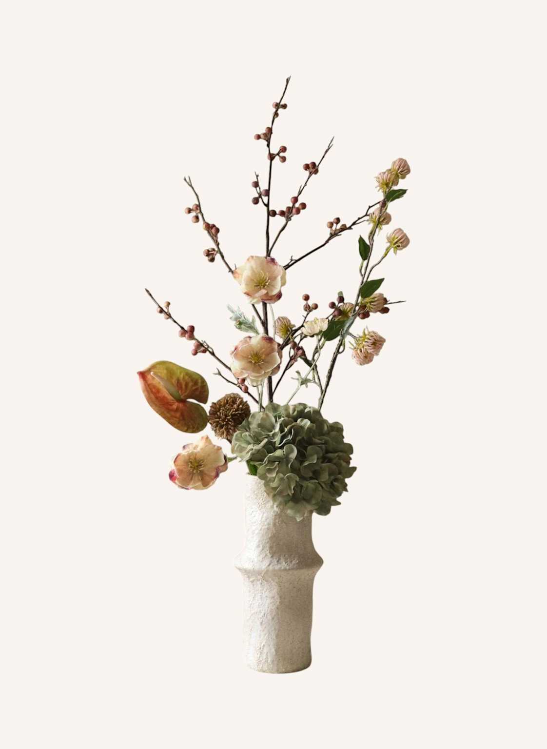 Botané Künstlicher Blumenstrauß Blush Grove rosa von Botané