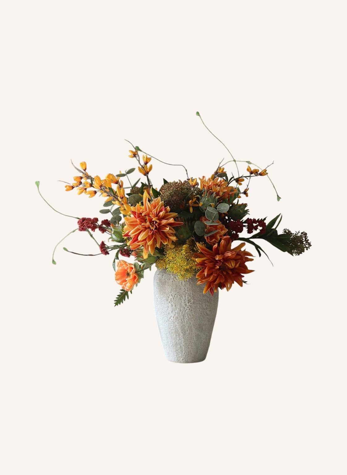 Botané Künstlicher Blumenstrauß Falling For Fall orange von Botané
