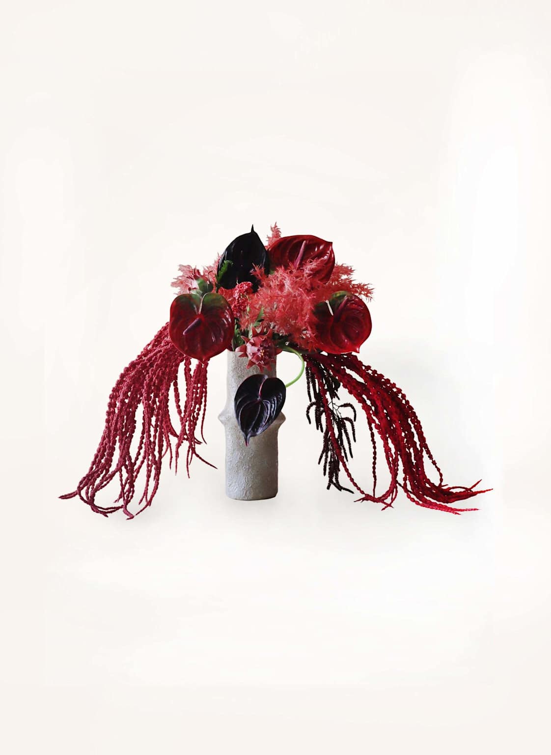 Botané Künstlicher Blumenstrauß Heartbeat rot von Botané