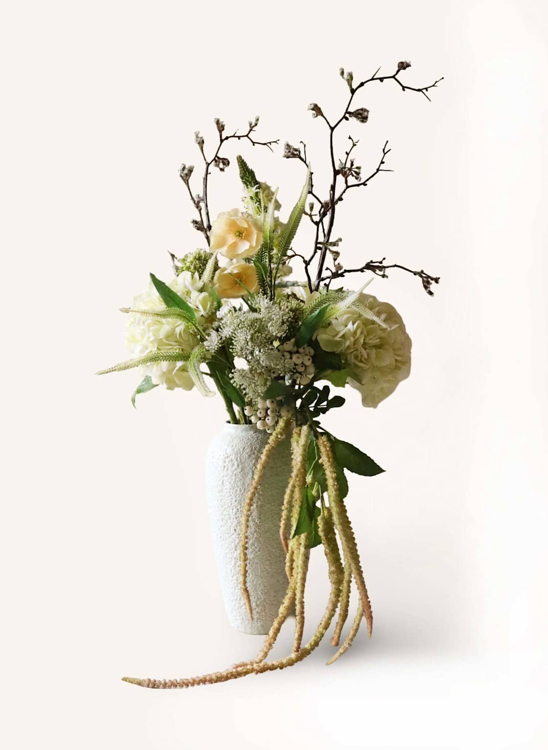 Botané Künstlicher Blumenstrauß Ivory Cascade weiss von Botané