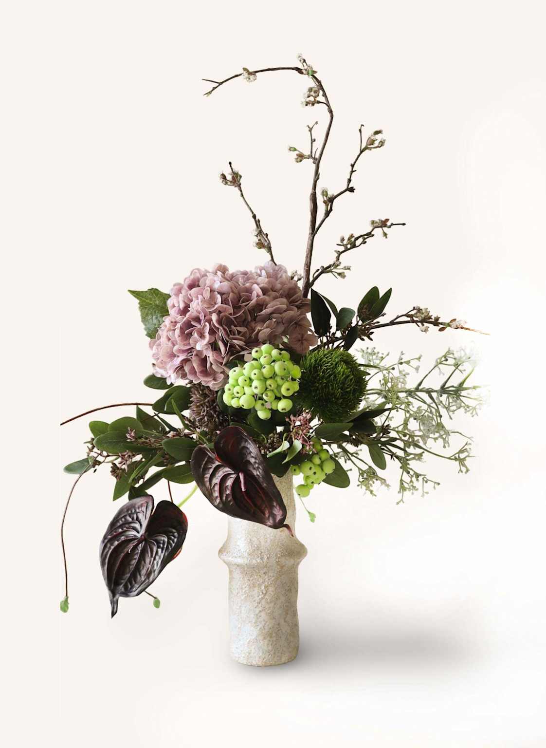 Botané Künstlicher Blumenstrauß Midnight Vine schwarz von Botané