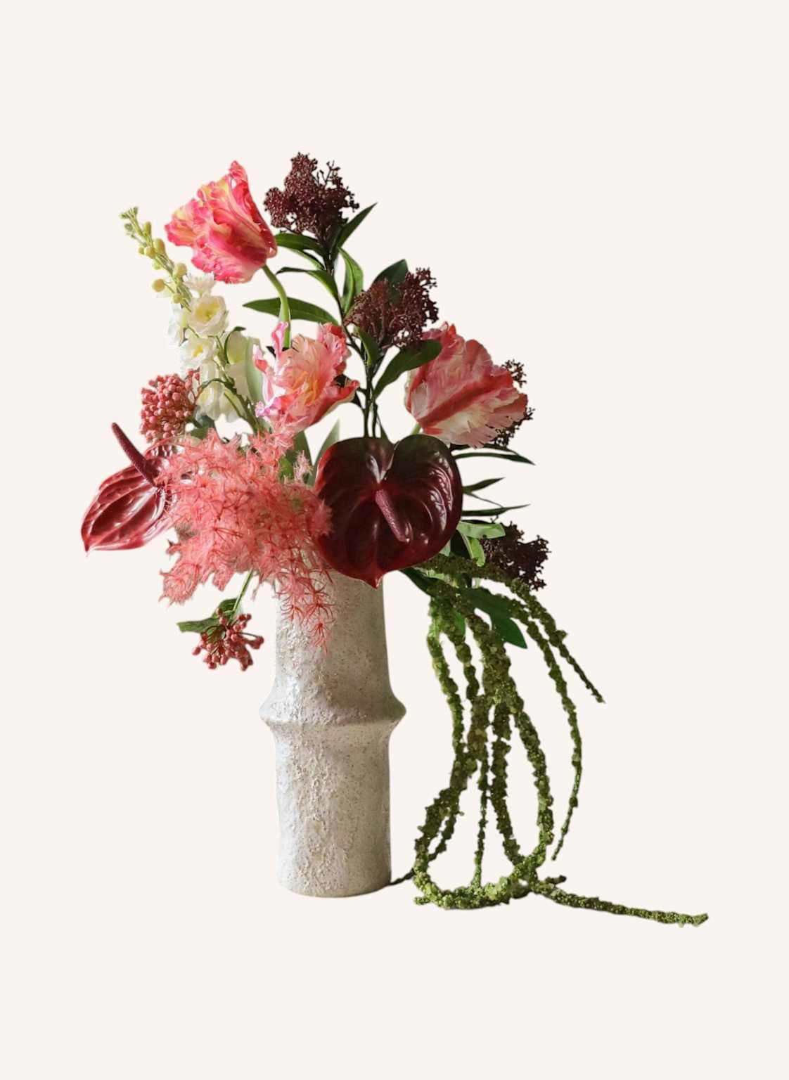 Botané Künstlicher Blumenstrauß Mirage rot von Botané