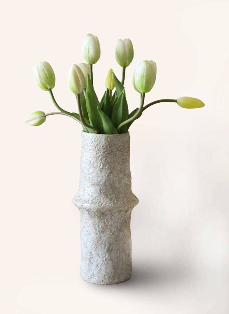 Botané Künstlicher Blumenstrauß Tulip Bouquet weiss von Botané