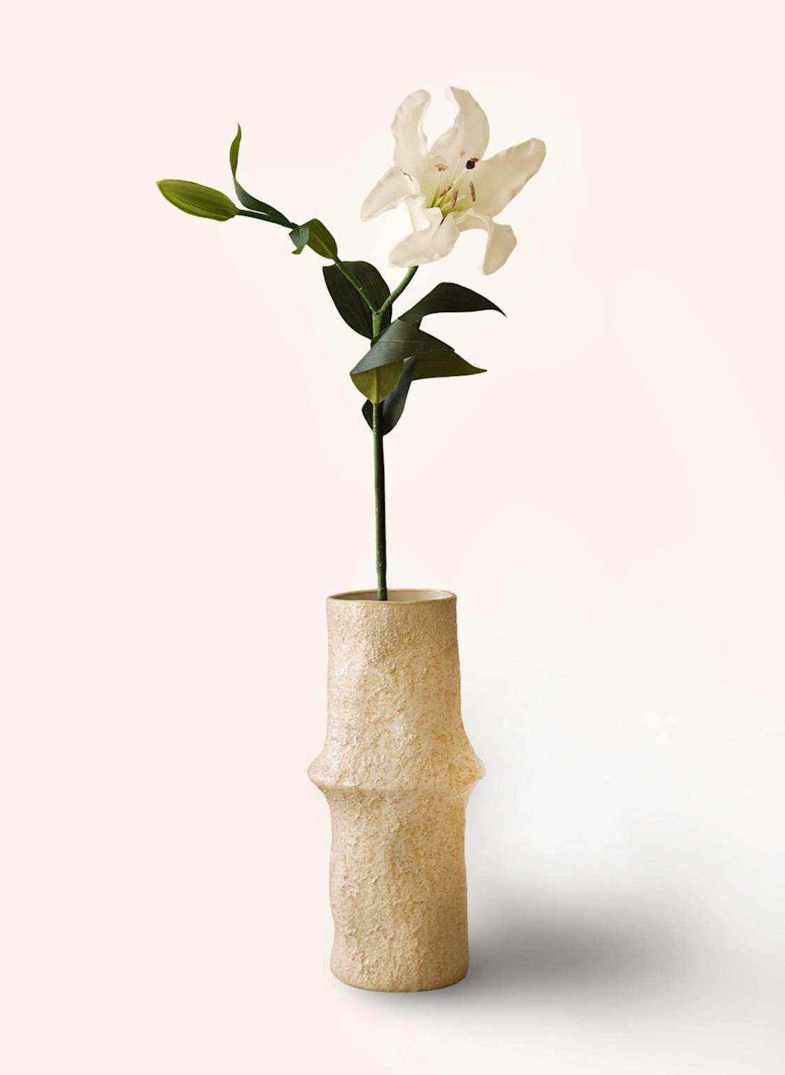 Botané Kunstblume Large Lilies Flower weiss von Botané